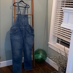 Plus size stretchy overalls
